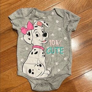 Disney 101 Dalmatian Gray Onesie